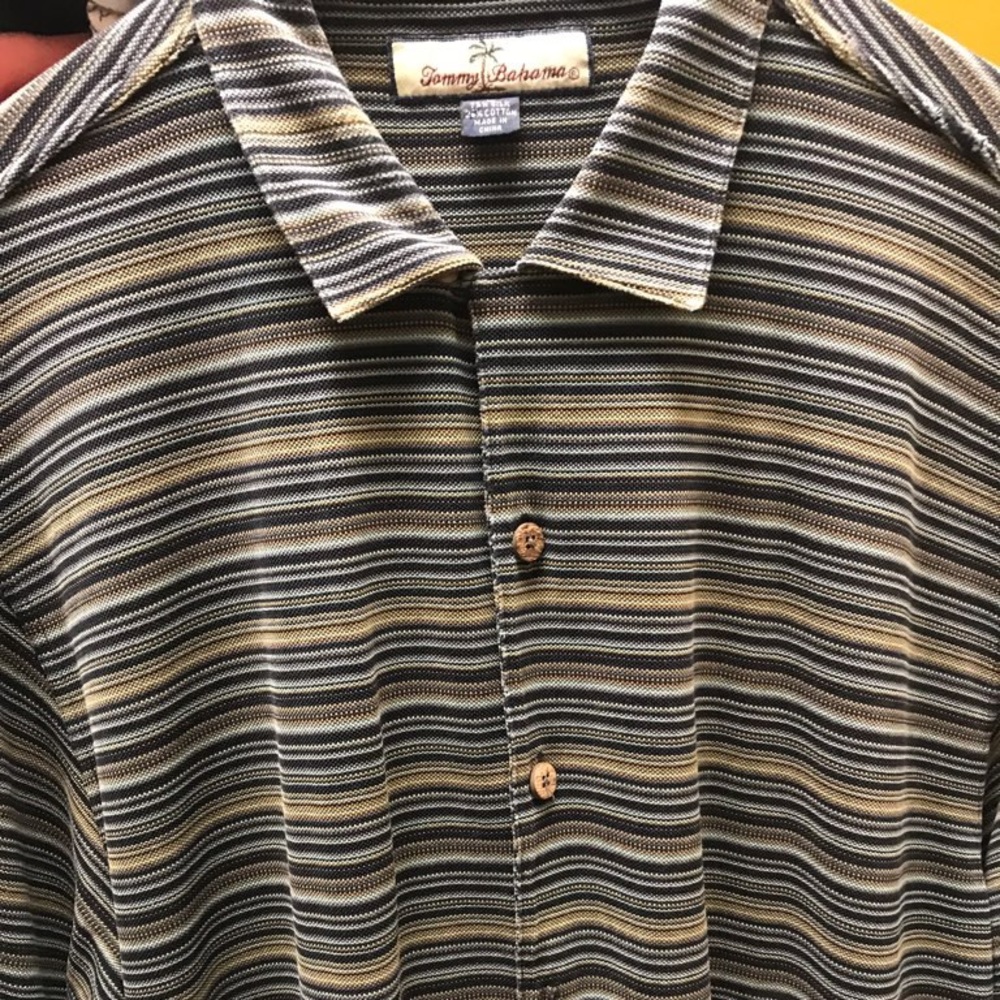 ISO Tommy Bahama Multicolored Striped Shirt